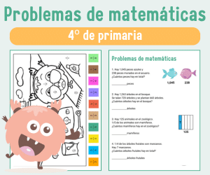 Hojas de trabajo 4 primaria